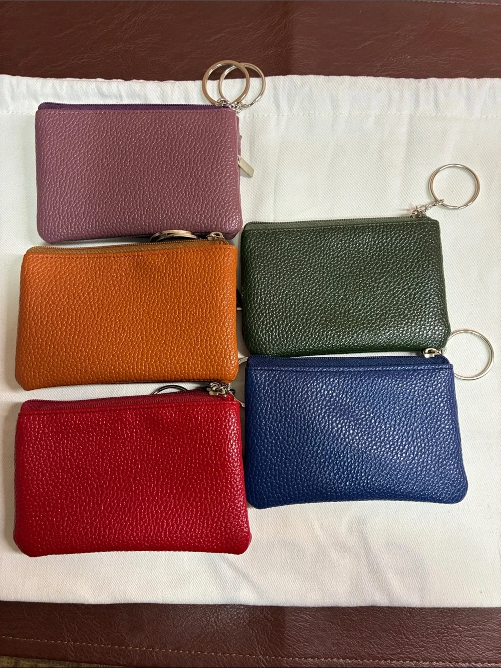 8 Leather Key Pouch - Assorted Colors